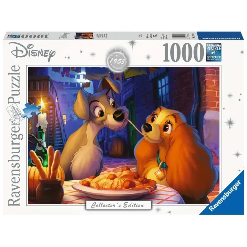 Ravensburger puzzel 1000 stukjes Disney Lady en de Vagenbond 1955
